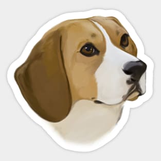 Beagle in Portrait Sticker